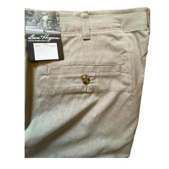 ben hogan men's performan short (34, khaki heather) - Picture 6 of 7